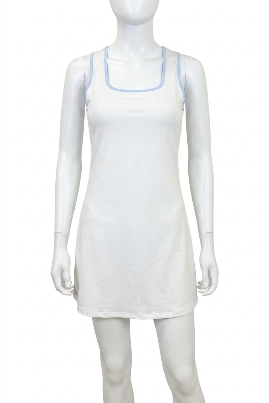 NEW SMITH & QUINN june athleisure mini dress in white